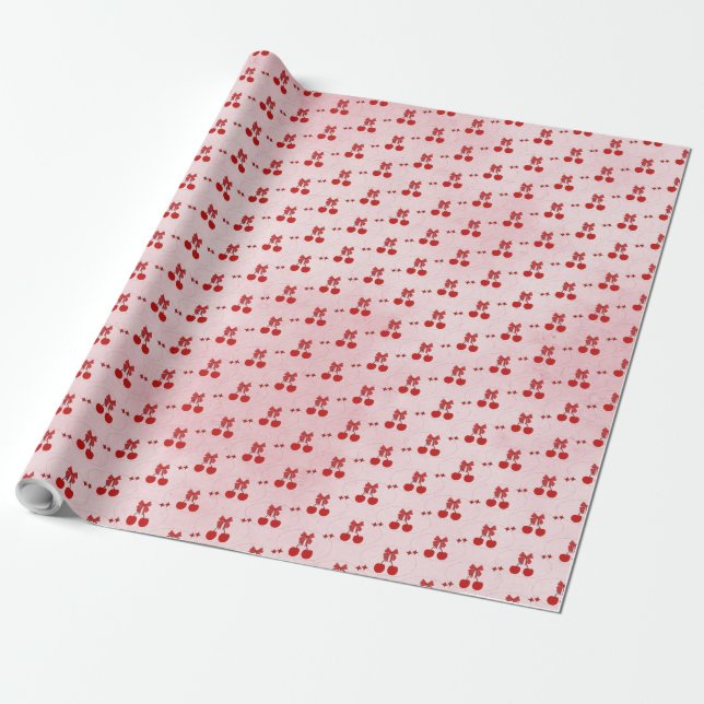 Papel De Presente Cereja (Desenrolado)