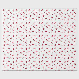 Papel De Presente Cereja Cerejas