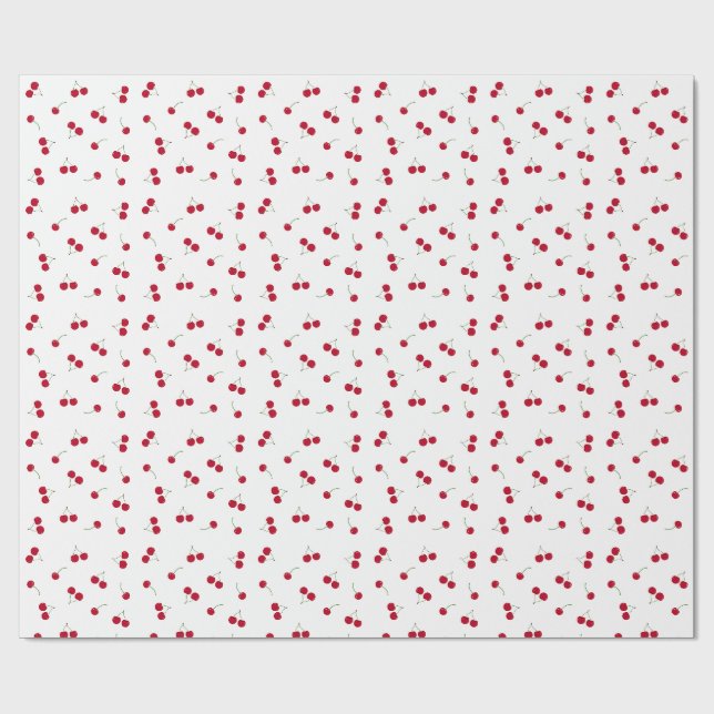 Papel De Presente Cereja Cerejas (Aberto)