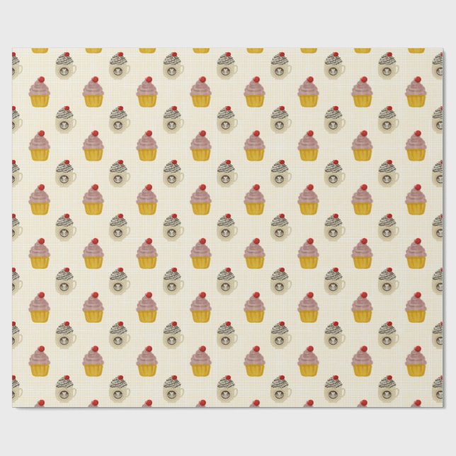 Papel De Presente Cereja no Topo (Aberto)