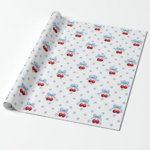 Papel De Presente Cereja no Topo