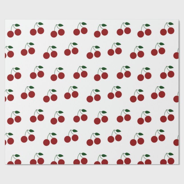 Papel De Presente cerejas (Aberto)