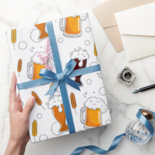 Papel De Presente Cerveja de Barril