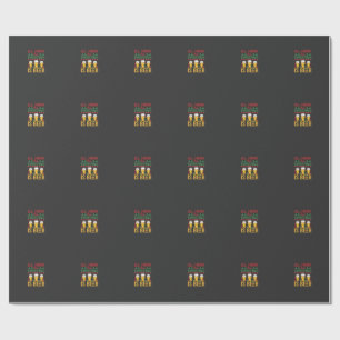 Papel De Presente Cerveja de Natal Bebida de Feriado