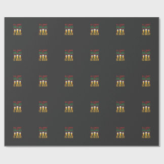 Papel De Presente Cerveja de Natal Bebida de Feriado
