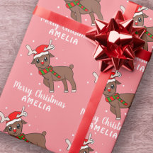Cerveja Fofo com Chapéu de Papai Noel Rosa Criança
