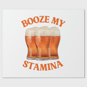 PAPEL DE PRESENTE CERVEJA IRLANDESA ENGRAÇADA