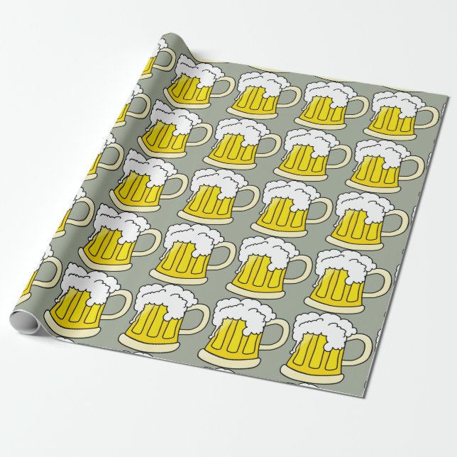 Papel De Presente Cerveja Lovers Engraçado Beer Mug (Desenrolado)