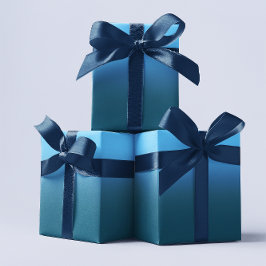 Papel De Presente Céu Moderno e Azul Oceano Ombre