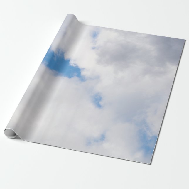 Papel De Presente Céu nublado (Desenrolado)