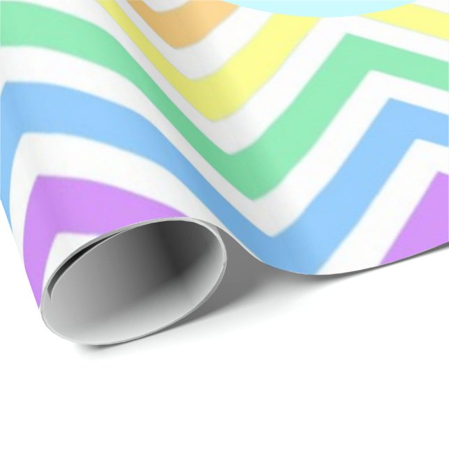 Papel De Presente Cevão-arco-íris moderno, legal e tenso (Ponta do rolo)