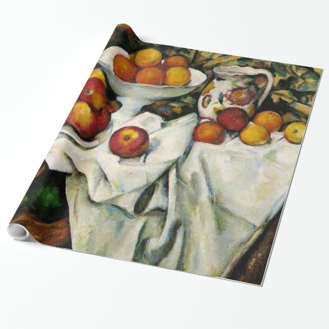 Papel De Presente Cezanne - Maçãs e Laranjas (Desenrolado)