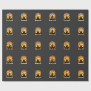 Papel De Presente Ch Meow Halloween Castelo Assombrado_1
