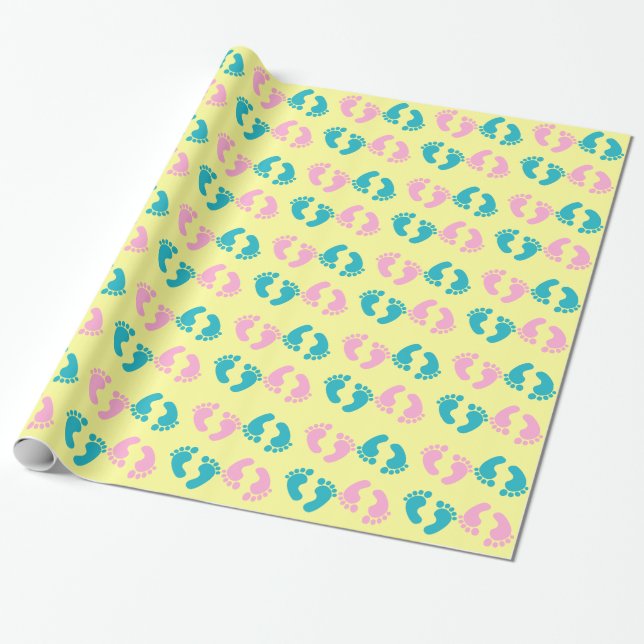Papel De Presente Chá de Bebê Adorável (Desenrolado)