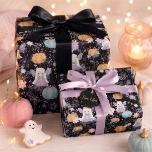 Papel De Presente Chá de Bebê Little Boo Fairy Pumpkin