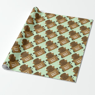 Papel De Presente Chá de fraldas Bison Buffalo