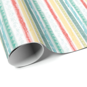 Papel De Presente Chá de fraldas Boho Rainbow
