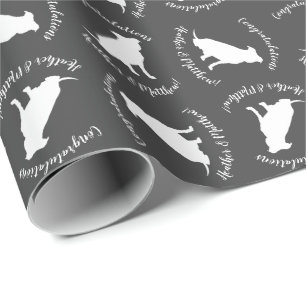 Papel De Presente Chá de fraldas De Cão De Pit Bull Sexo Pitbull N