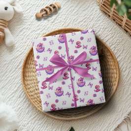 Papel De Presente Chá de fraldas De Dinossauro Bebê Cugado Em Breve