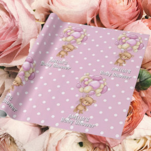 Papel De Presente Chá de fraldas de Urso de Teddy