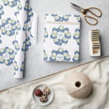 Chá de fraldas de Verão Elegante Blue Hydrangea