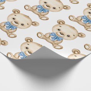 Papel De Presente Chá de fraldas do Bear Boy do Teddy Bear