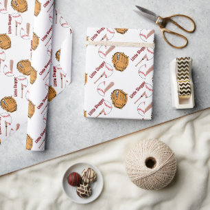 Papel De Presente Chá de fraldas do Little Rookie Boy do Baseball Sp