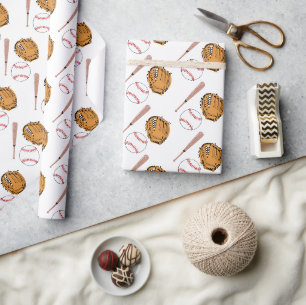 Papel De Presente Chá de fraldas do Little Rookie Boy do Baseball Sp