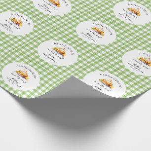 Papel De Presente Chá de fraldas Pequeno Pie Gingham