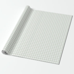 Papel De Presente Chá de fraldas Sage Green Gingham