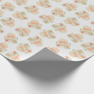 Papel De Presente Chá de fraldas Woodland Mushroom