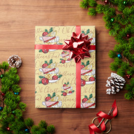 Papel De Presente Chá de Natal!