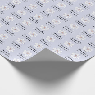 Papel De Presente Chá de noiva floral de lavanda