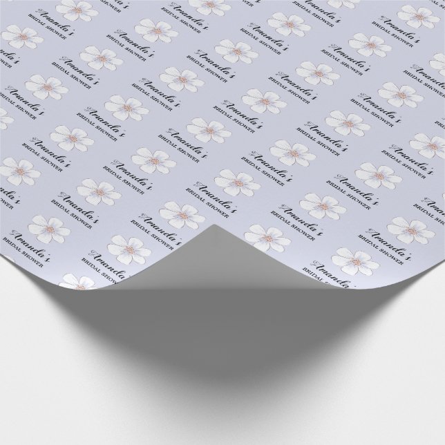Papel De Presente Chá de noiva floral de lavanda (Ponta)
