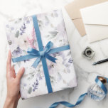 Papel De Presente Chá de panela bonito das flores de Lavanda de marf<br><div class="desc">Chá de panela das flores de Lavanda de marfim bonito ou qualquer ocasião</div>