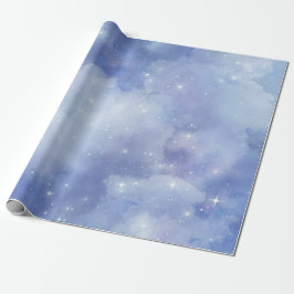 Papel De Presente Chá de panela Celestial de Vinho Azul