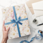 Papel De Presente Chá de panela de Flores Rosa Esfarelado<br><div class="desc">Chá de panela de Flores Rosa Esfarelado</div>