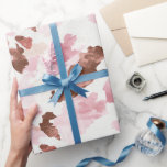 Papel De Presente Chá de panela de Impressão de vaca, cor-de-rosa-ca<br><div class="desc">Chá de panela Impressão de Vaca,  Castanho-Rosa</div>