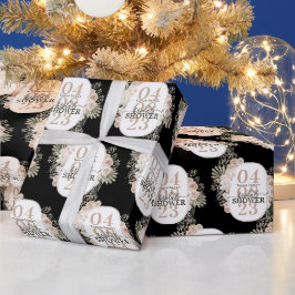 Papel De Presente Chá de panela de Quadro Floral Cinto Personalizado