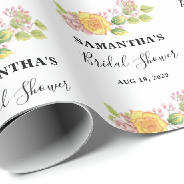 Papel De Presente Chá de panela Floral primavera (Criador carregado)