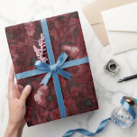 Papel De Presente Chá de panela Floral Vermelho Chic Black Burgundy<br><div class="desc">Chá de panela Floral Vermelho Chic Black Burgundy</div>