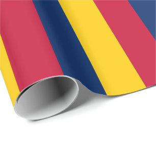 Papel De Presente Chad Flag
