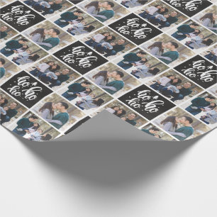 Papel De Presente Chalkboard Ho Ho Ho Feliz Natal - 3 Fotos