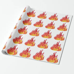 Papel De Presente Chamas do fogo