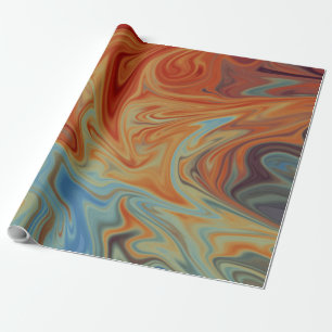 Papel De Presente Chamas E Concepção Abstrata De Água   Melhores obr