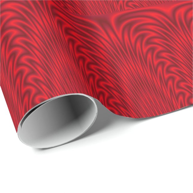 Papel De Presente Chamas Vermelhas Dançantes (Ponta do rolo)
