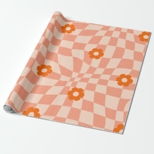 Papel De Presente Chaminé-chupa-chato Groovy Daisy Floral, Wrappin Y