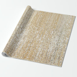 Papel De Presente Champagne Glitter Moderno