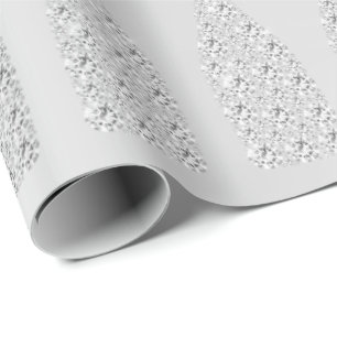 Papel De Presente Champanhe Swarovski Cristais Cinza Garrafa Pratead
