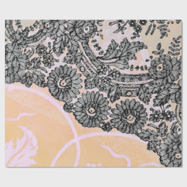 Papel De Presente CHANTILLY LACE WITH William Morris Wrappaper (Aberto)